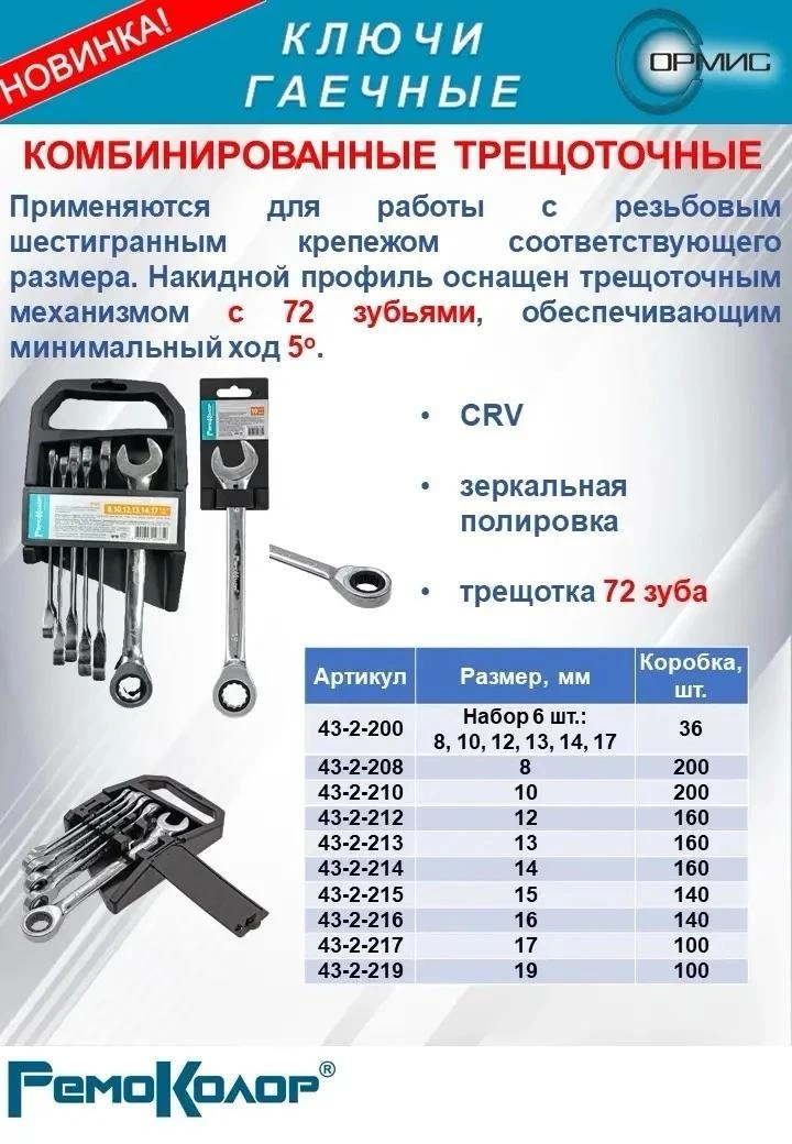 Новинка! Трещоточные ключи.